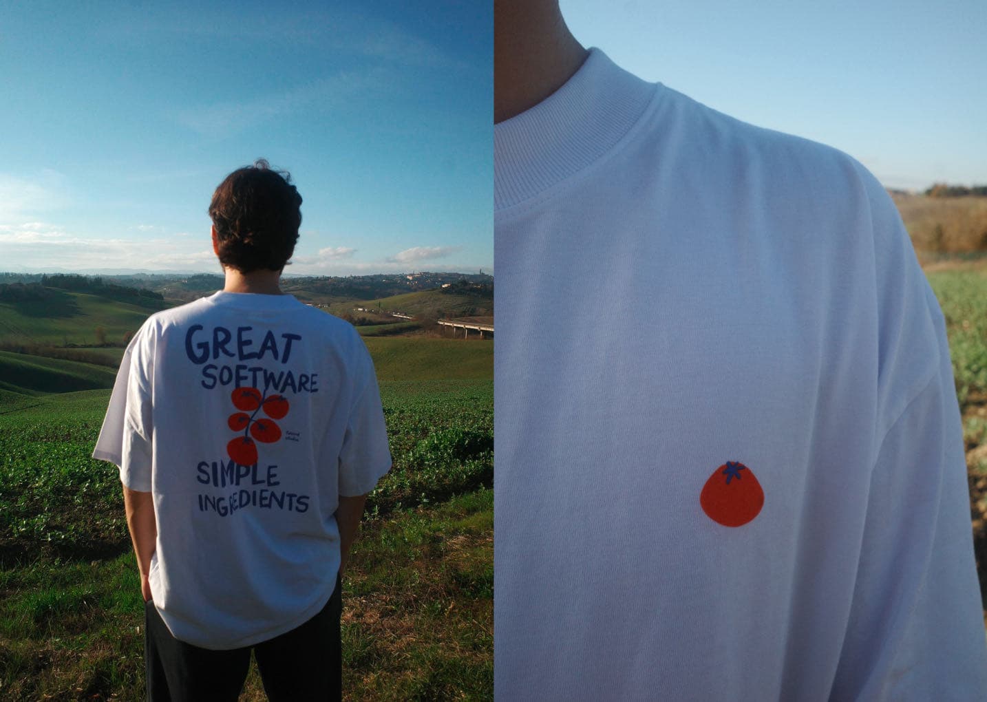 Limited edition t-shirt for Resend employees during the Italy offsite